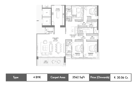 4 BHK-3562 SqFt